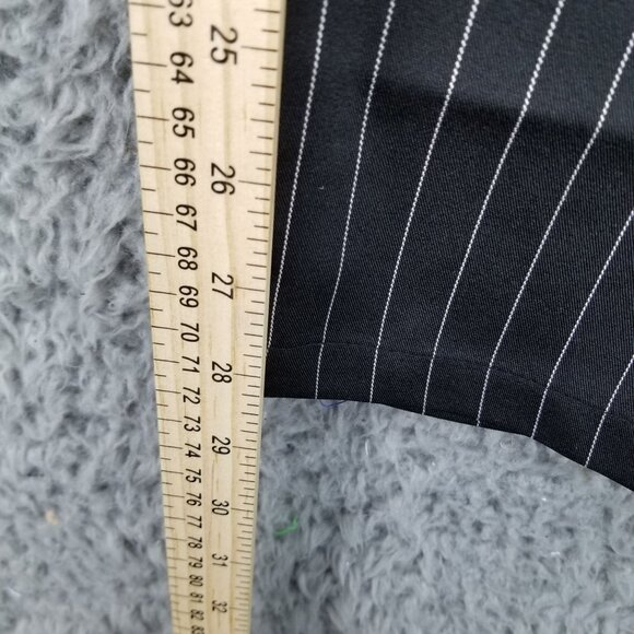 Nasty Gal Pants Womens 8 Black Pinstripe Up Your Life High Waisted *NWT* - Picture 9 of 16